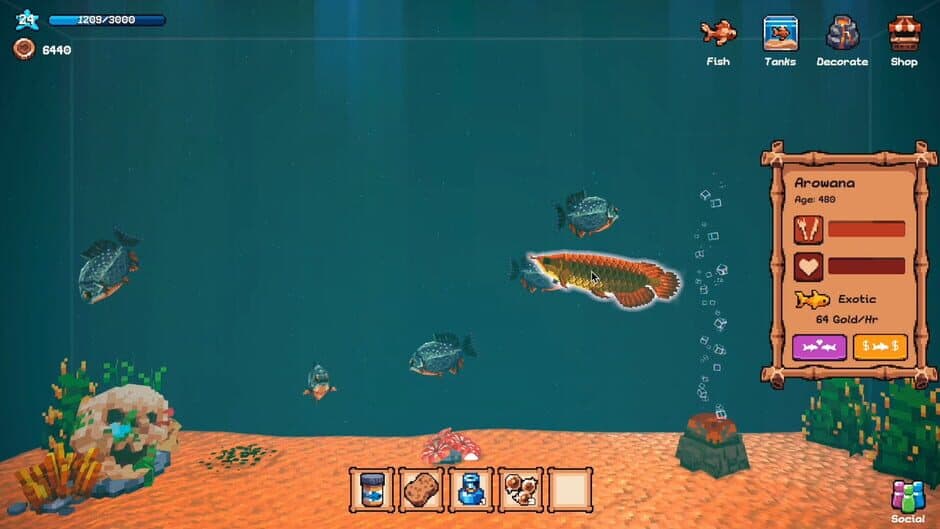 Скриншот 5 из Tiny Aquarium: Social Fishkeeping