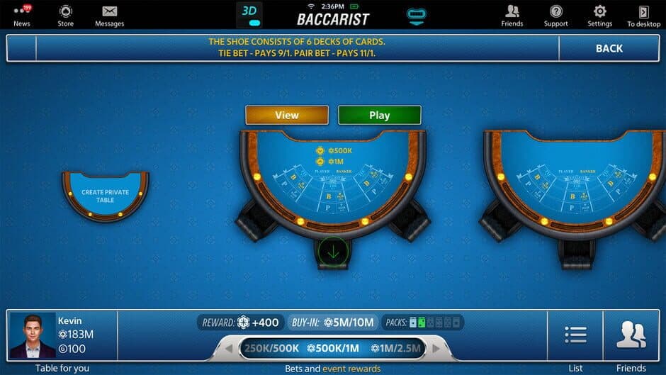 Скриншот 2 из Baccarat Online: Baccarist