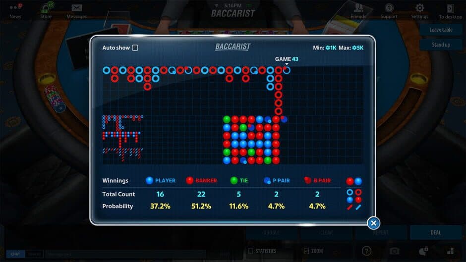 Скриншот 3 из Baccarat Online: Baccarist