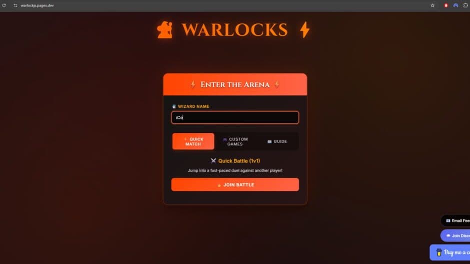 Скриншот 1 из Warlocks JS
