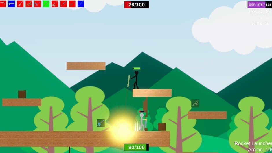 Скриншот 2 из Stick Figure Combat: Rocket Launcher