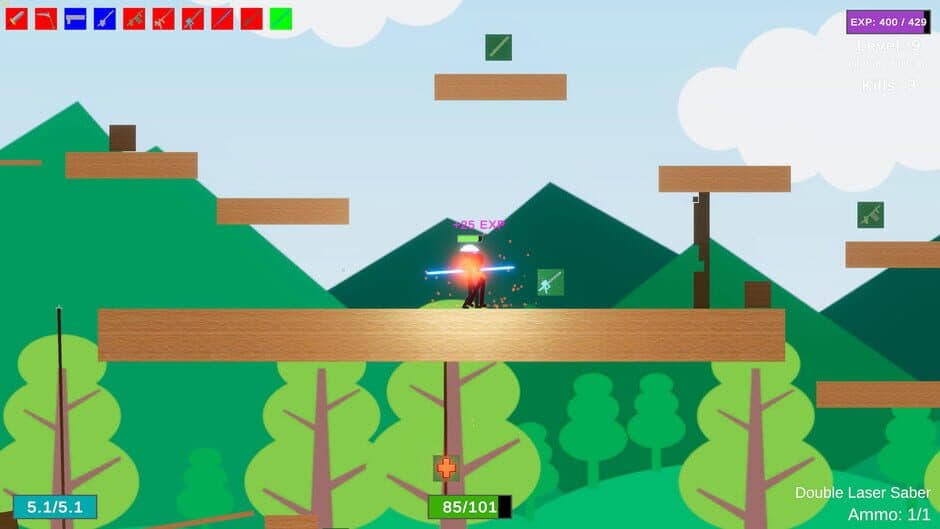 Скриншот 2 из Stick Figure Combat: Double Laser Saber