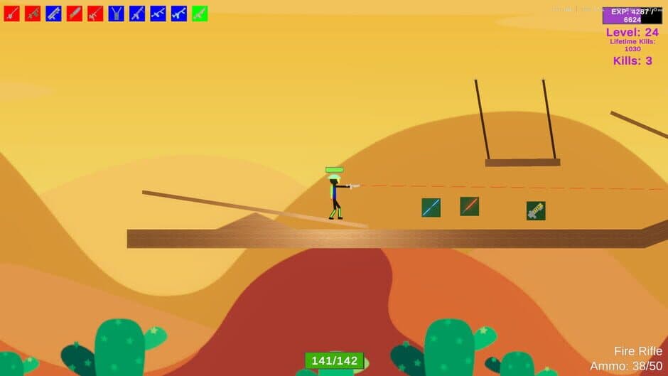 Скриншот 1 из Stick Figure Combat: Elemental Rifle Pack