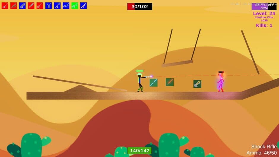 Скриншот 2 из Stick Figure Combat: Elemental Rifle Pack