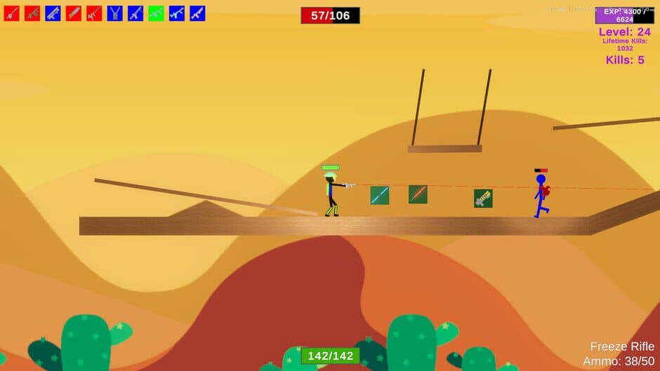 Скриншот 3 из Stick Figure Combat: Elemental Rifle Pack
