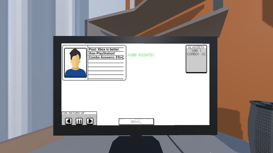 Скриншот 1 из Keyboard Warrior Simulator