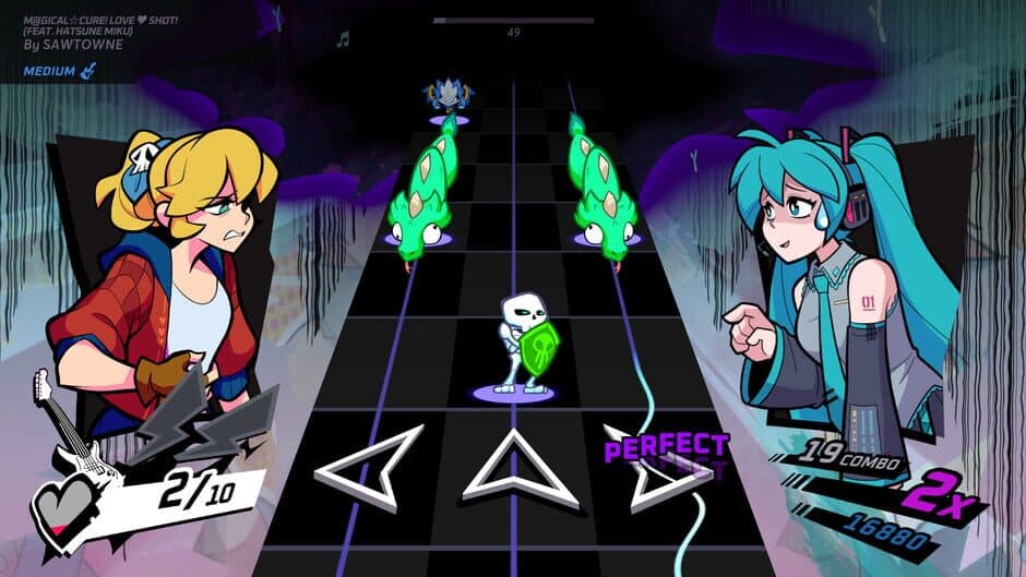 Скриншот 2 из Rift of the NecroDancer: Hatsune Miku - "M@gical Cure! Love Shot!"