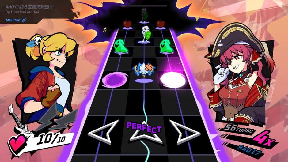 Скриншот 3 из Rift of the NecroDancer: hololive - "Ahoy!! Warera Takara Kane Kaizoku-dan☆"