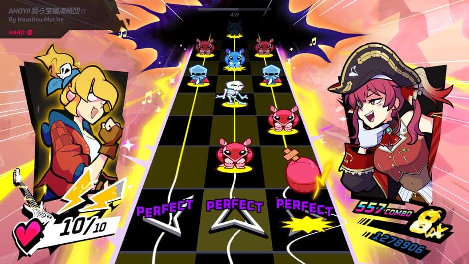 Скриншот 1 из Rift of the NecroDancer: hololive - "Ahoy!! Warera Takara Kane Kaizoku-dan☆"