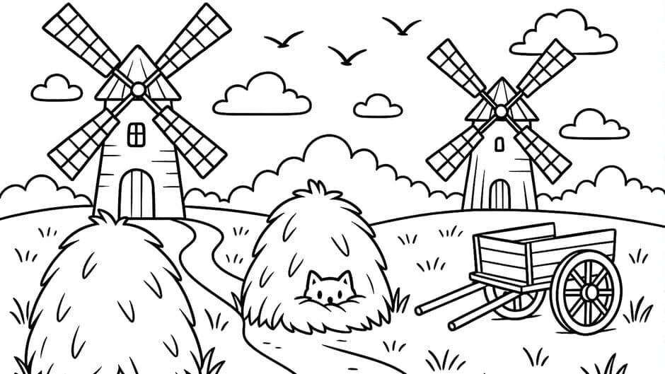 Скриншот 2 из 100 Cats Lost in Poland Find & Color