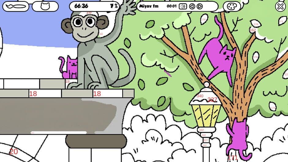 Скриншот 4 из 100 Cats Lost in Canada Find & Color