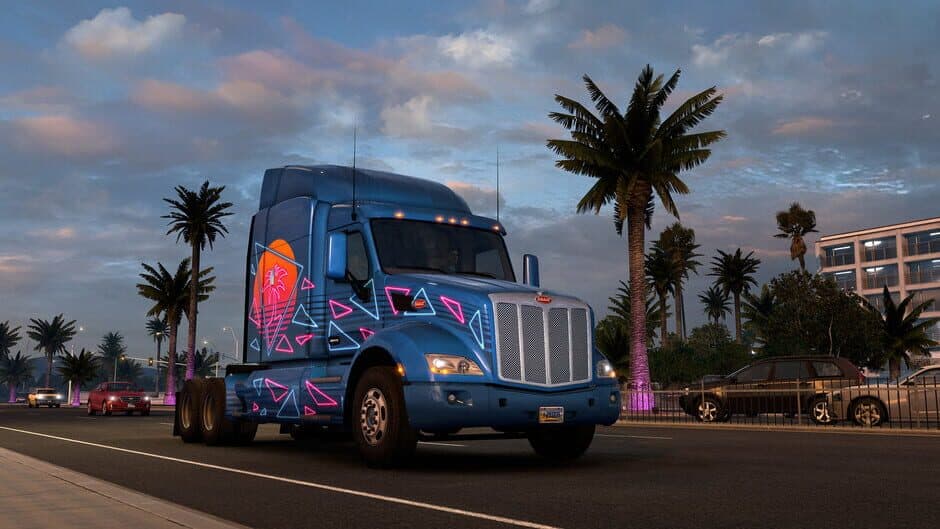 Скриншот 10 из American Truck Simulator: Retrowave Paint Jobs Pack