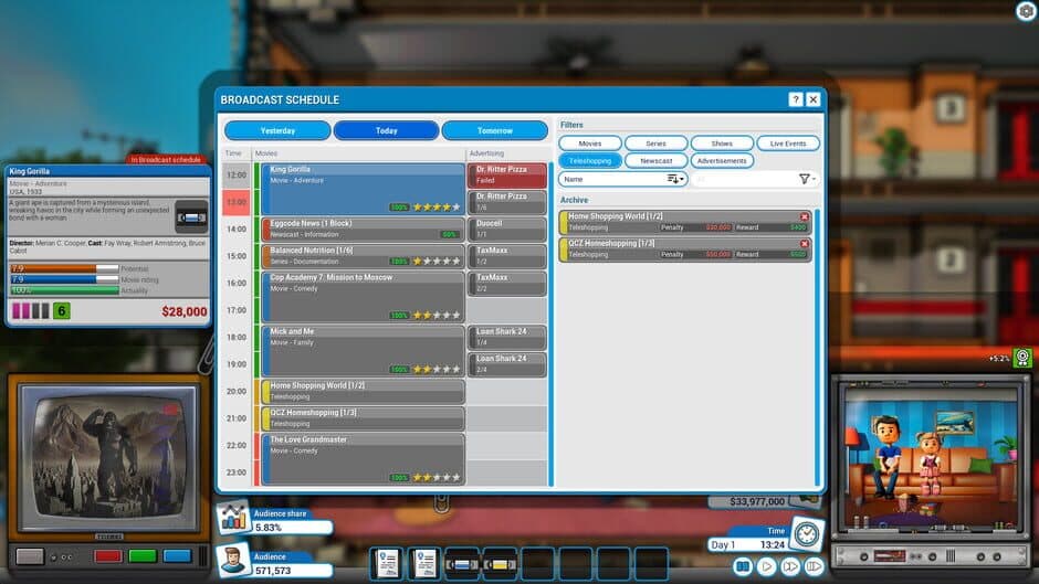 Скриншот 3 из Mad Television Tycoon