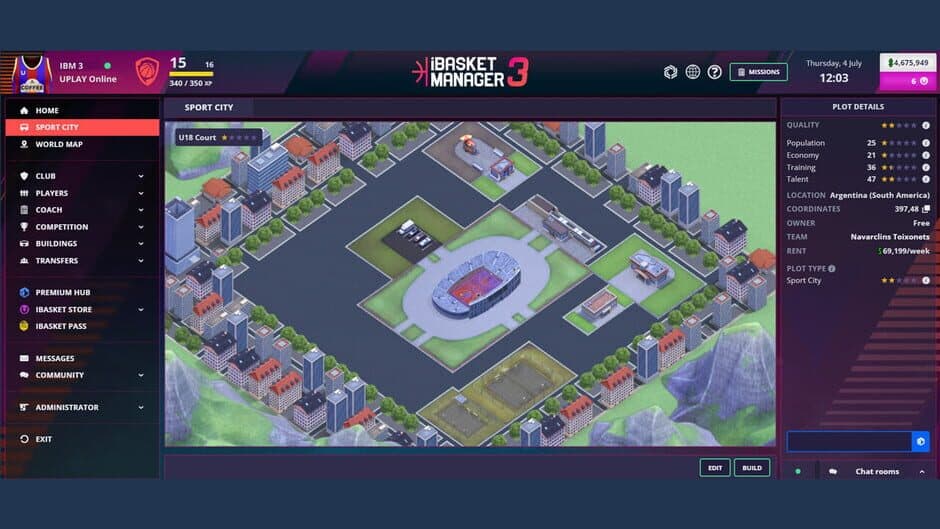 Скриншот 3 из Ibasket Manager 3: Online Basketball Manager