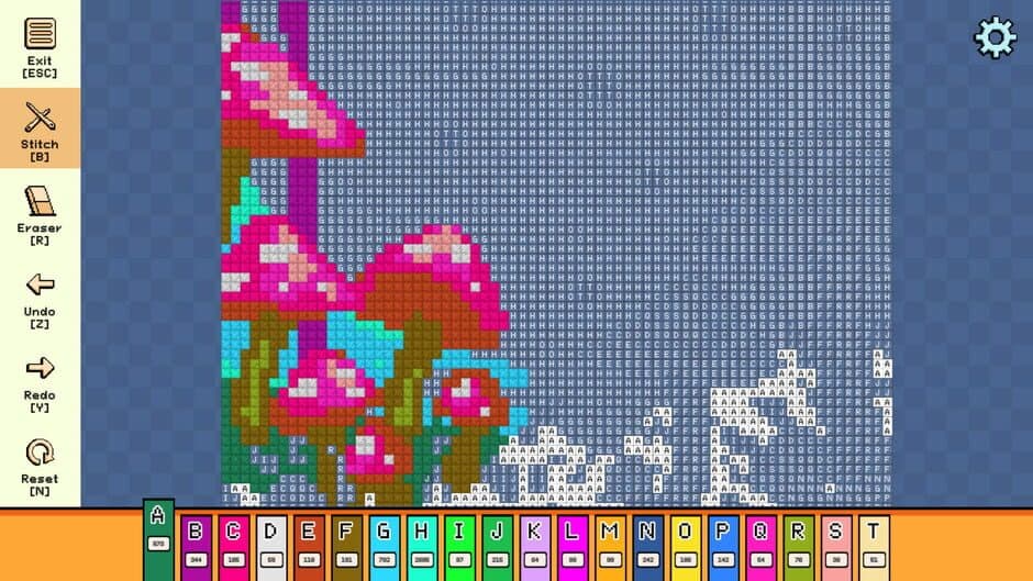 Скриншот 3 из Pixel Cross Stitch: Color by Number - Enchanted Worlds Pack