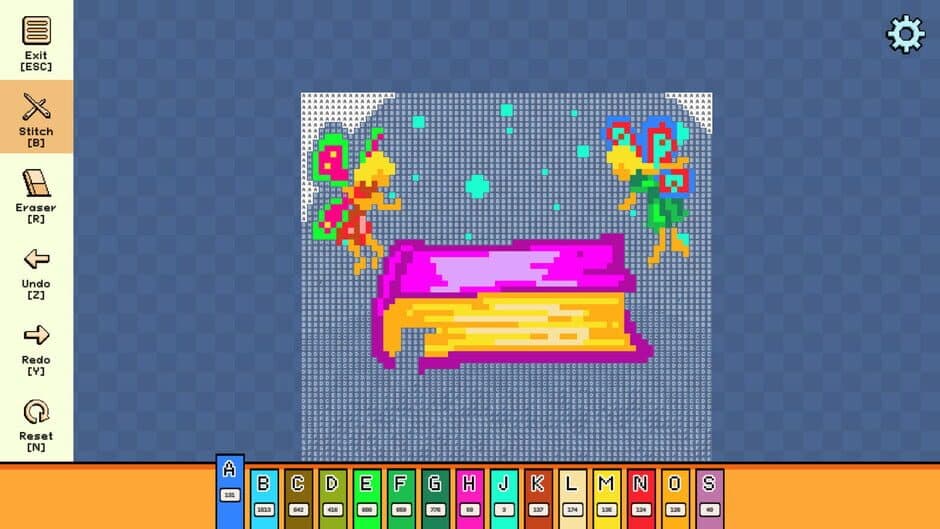 Скриншот 2 из Pixel Cross Stitch: Color by Number - Enchanted Worlds Pack