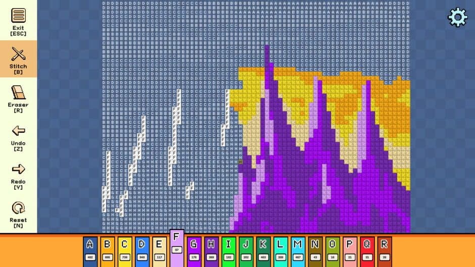 Скриншот 4 из Pixel Cross Stitch: Color by Number - Enchanted Worlds Pack