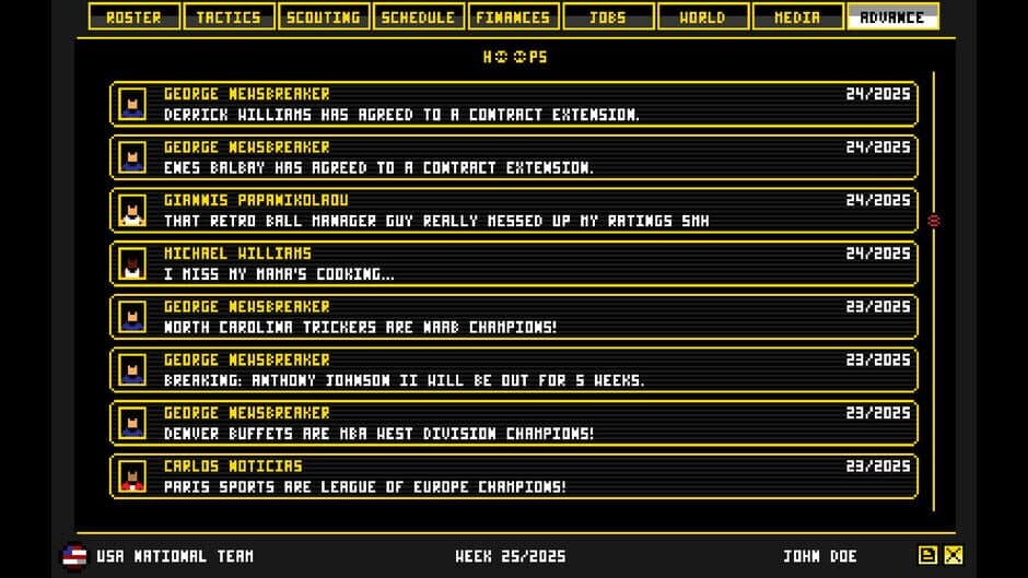 Скриншот 4 из Retro Basketball Manager