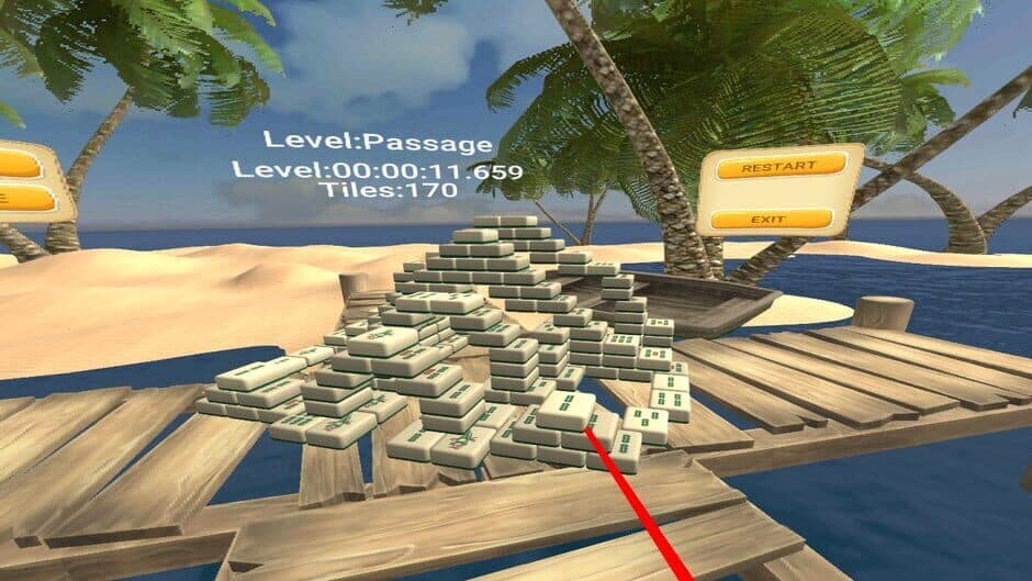 Скриншот 2 из 3D Mahjong Worlds