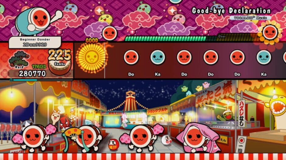 Скриншот 1 из Taiko no Tatsujin: Rhythm Festival - Vocaloid Songs Collection