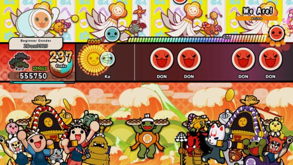 Скриншот 1 из Taiko no Tatsujin: Rhythm Festival - One Piece Anime Songs Pack