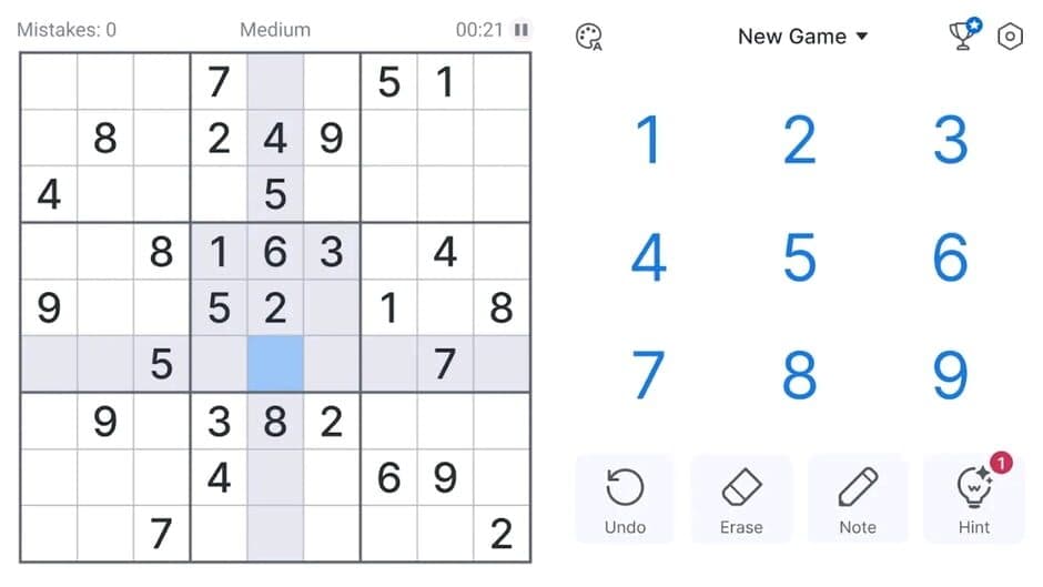 Скриншот 1 из Sudoku: Classic Sudoku Puzzle