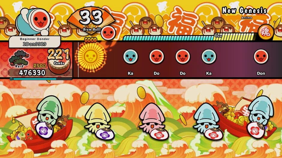Скриншот 1 из Taiko no Tatsujin: Rhythm Festival - Anime Songs Collection