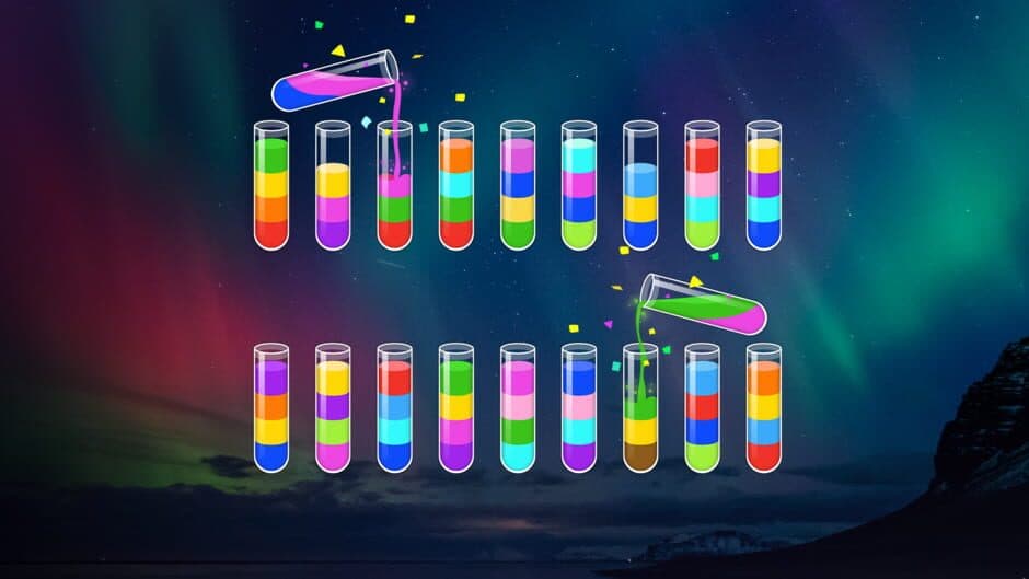 Скриншот 1 из Water Sort: Color Puzzle Game
