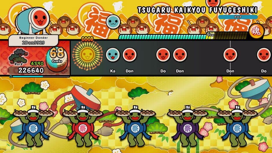 Скриншот 1 из Taiko no Tatsujin: Rhythm Festival - Timeless Hits Pack