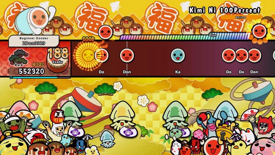 Скриншот 1 из Taiko no Tatsujin: Rhythm Festival - Crayon Shin-chan Theme Songs Pack