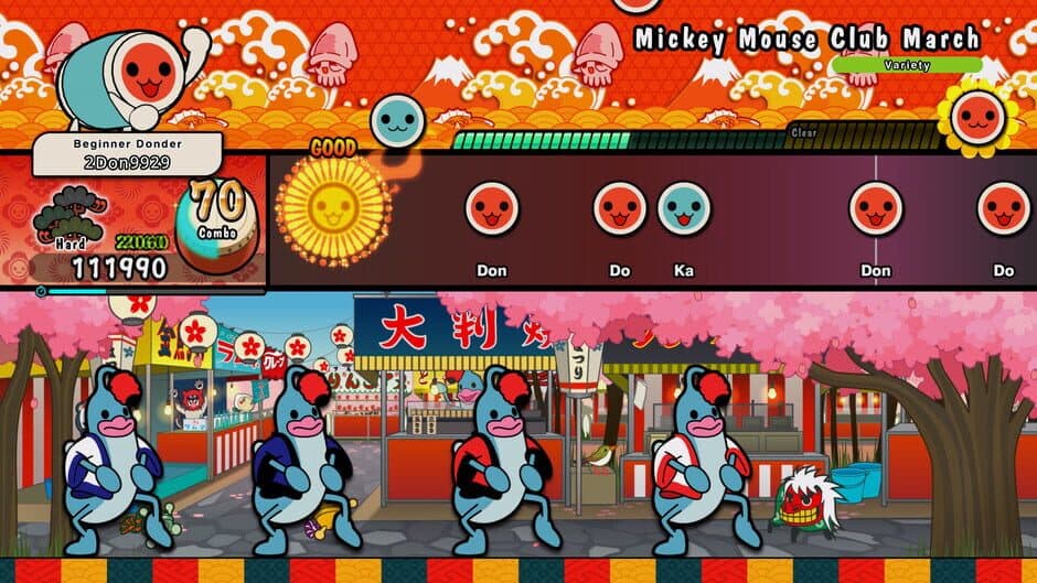 Скриншот 1 из Taiko no Tatsujin: Rhythm Festival - Kids' Pack Vol. 2