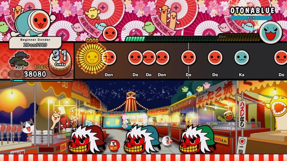 Скриншот 1 из Taiko no Tatsujin: Rhythm Festival - Pops Collection