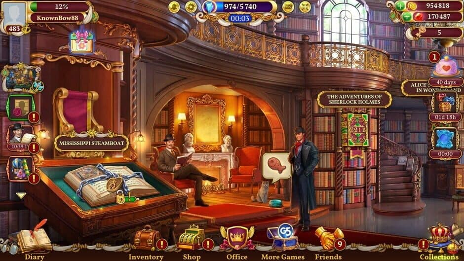 Скриншот 3 из Sherlock: Hidden Object & Match-3 Mystery