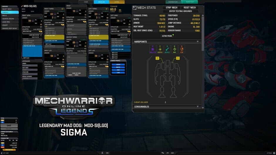 Скриншот 1 из MechWarrior Online: Sigma Legendary Mech Pack