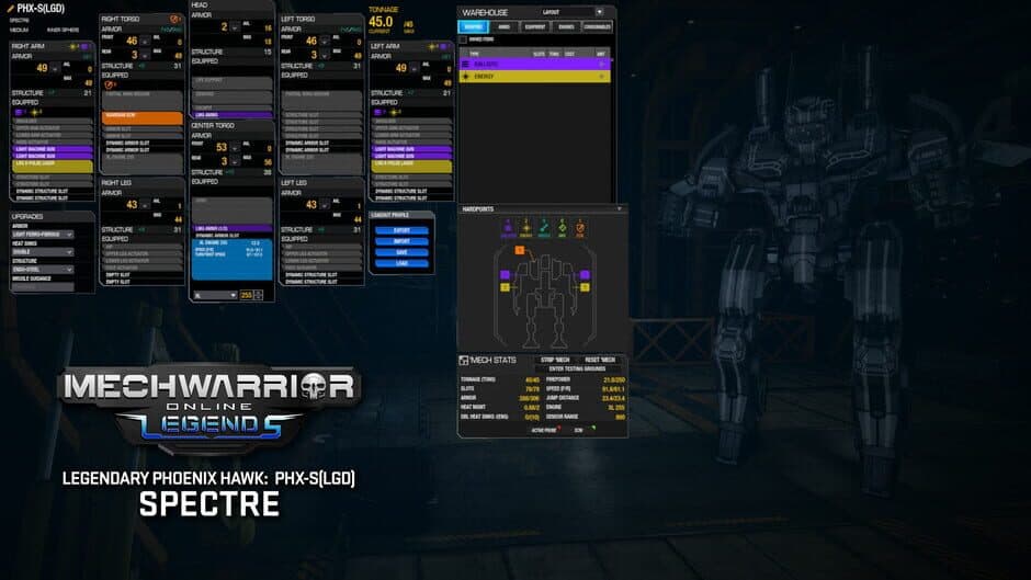 Скриншот 3 из MechWarrior Online: Spectre Legendary Mech Pack
