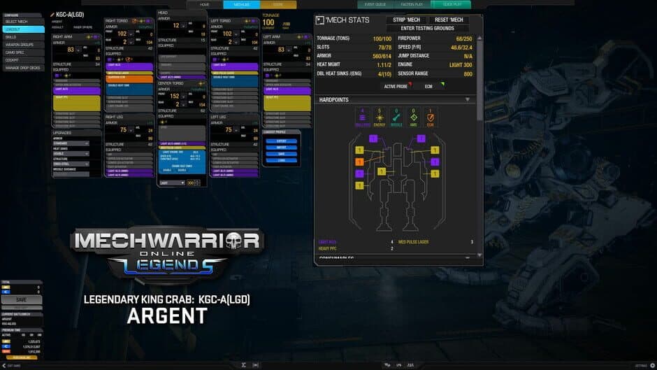Скриншот 3 из MechWarrior Online: Argent Legendary Mech Pack