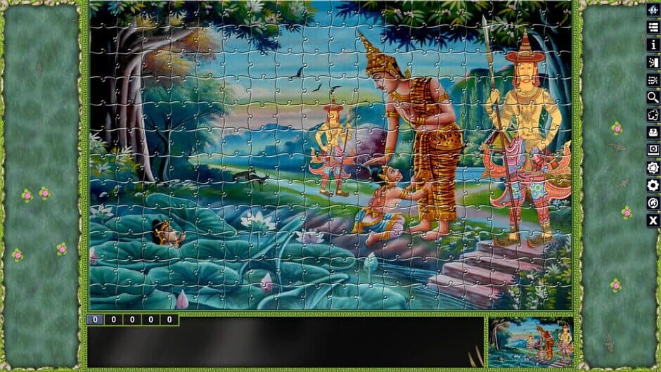 Скриншот 1 из Pixel Puzzles: Illustrations & Anime - Jigsaw Pack: Thai Paintings