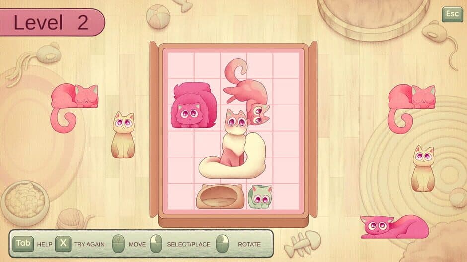 Скриншот 1 из Fit My Cat: Cat's Puzzle Pack 2