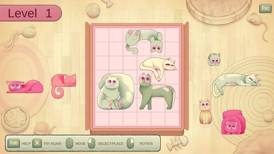 Скриншот 2 из Fit My Cat: Cat's Puzzle Pack 3