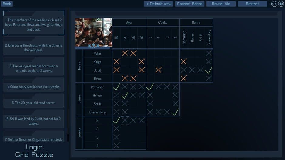 Скриншот 3 из Logic Grid Puzzle