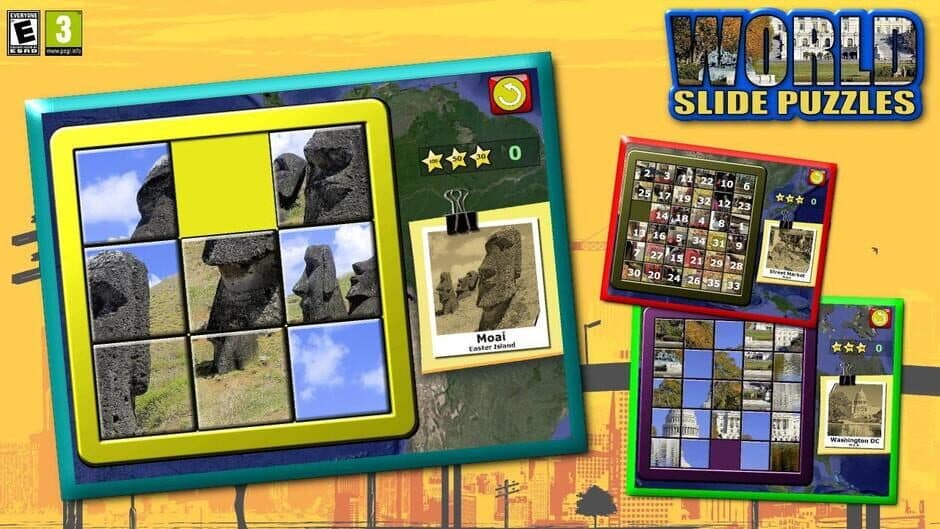 Скриншот 1 из Kids Slide Puzzle World mystic squares 15 game