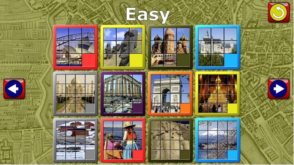 Скриншот 4 из Kids Slide Puzzle World mystic squares 15 game