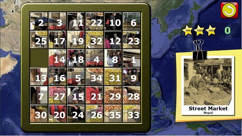 Скриншот 5 из Kids Slide Puzzle World mystic squares 15 game