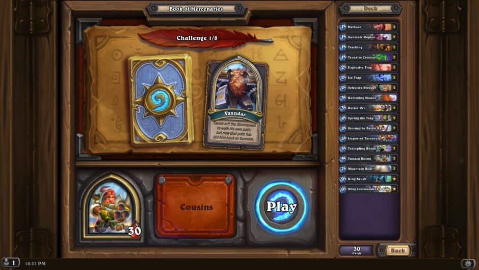 Скриншот 2 из Hearthstone: Book of Mercenaries