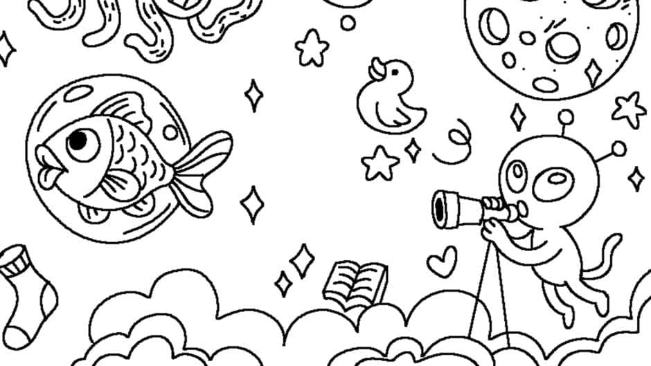 Скриншот 1 из 100 Cats Lost in the Future Find & Color