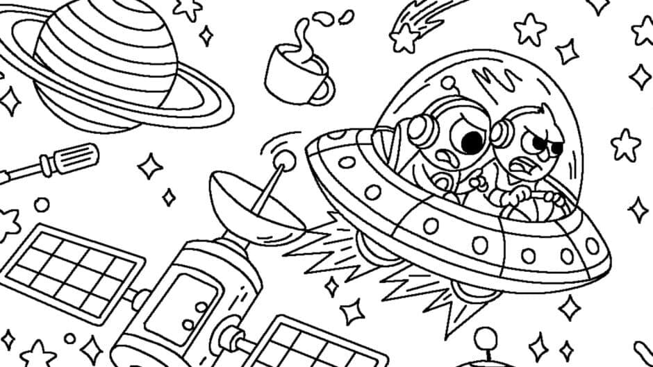 Скриншот 2 из 100 Cats Lost in the Future Find & Color