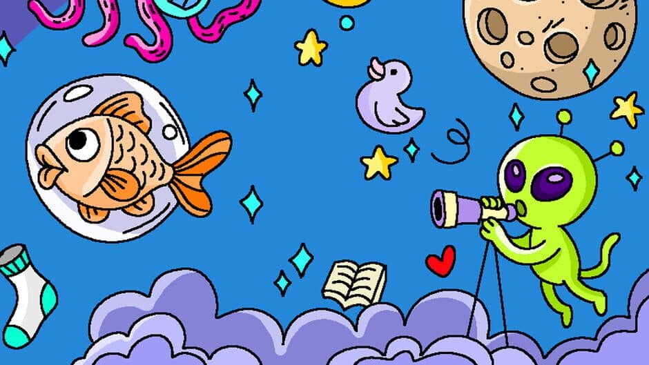 Скриншот 4 из 100 Cats Lost in the Future Find & Color