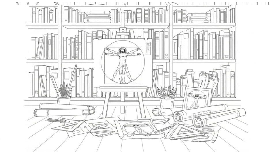 Скриншот 1 из 100 Cats Lost in Da Vinci’s Workshop