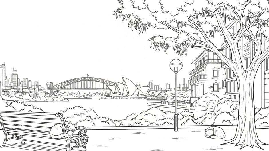 Скриншот 5 из 100 Cats Lost in Australia Find & Color