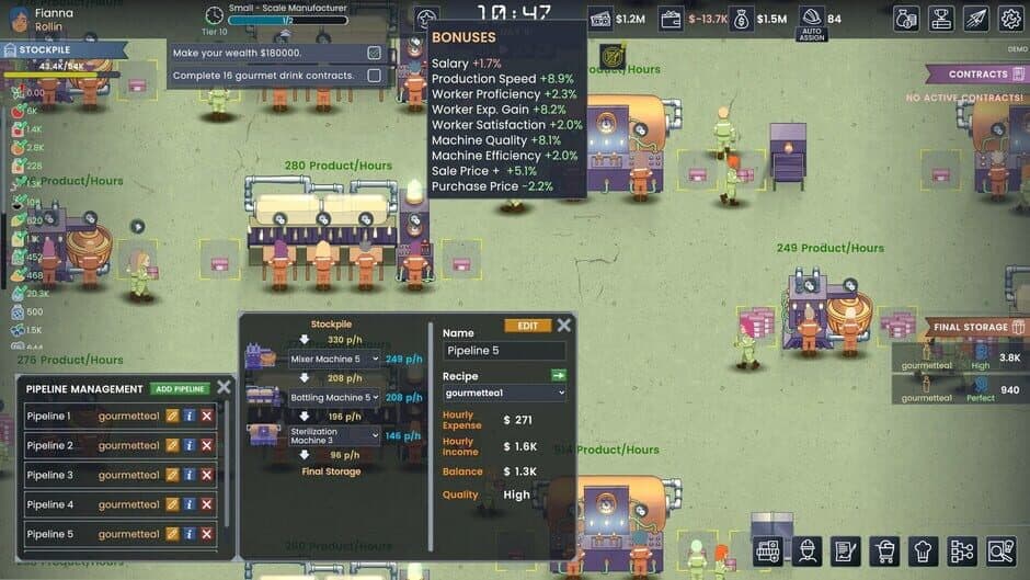 Скриншот 4 из Fizz Flow: Factory Management